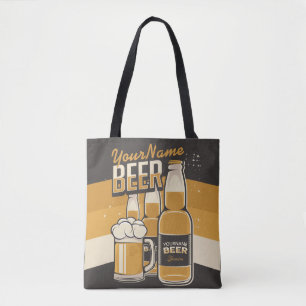 Personlig Beer Flaska Sudsy Mugg Brewing Pub Tygkasse