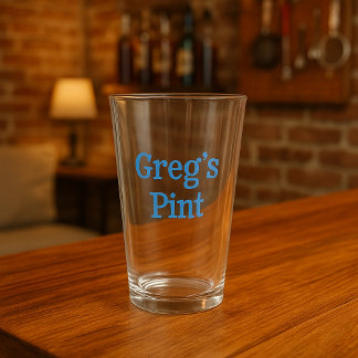 Personlig Beer Glass Gift för Hem eller Pub Glaskopp