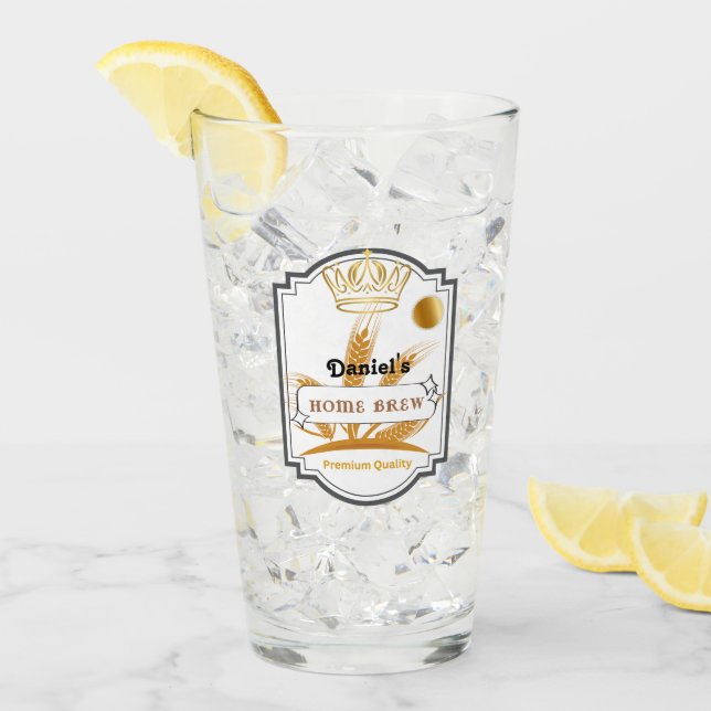 Personlig Beer Glass Kopp (Framsida Ice)