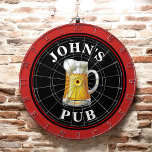 Personlig Beer Pub Darttavla<br><div class="desc">En ritbräda med personlig mugg av öl och ditt namn eller annan önskad text. Redigera bara exempeltexten med din information.</div>