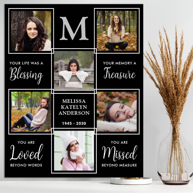Personlig Begravning 6 Fotocollage Minneshögtid Poster (Skapare uppladdad)