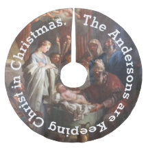 Personlig Behålla Kristus i Julgran Skirt