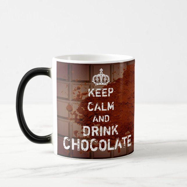 Personlig Behålla Lugn Drick chokladkaffe Mugg (Vänster)