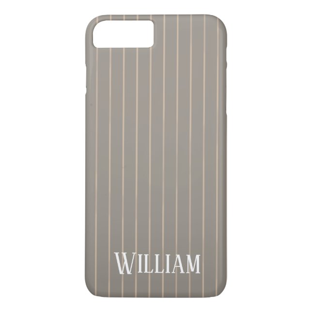 Personlig beige streck Case-Mate iPhone skal (Baksida)
