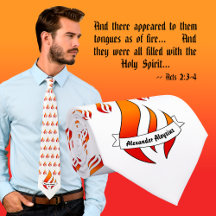 Personlig - bekräftelse eller Pentecost Neck Tie