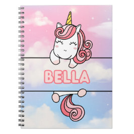 Personlig Bella Unicorn Flickaktigt bärbar dator Anteckningsbok