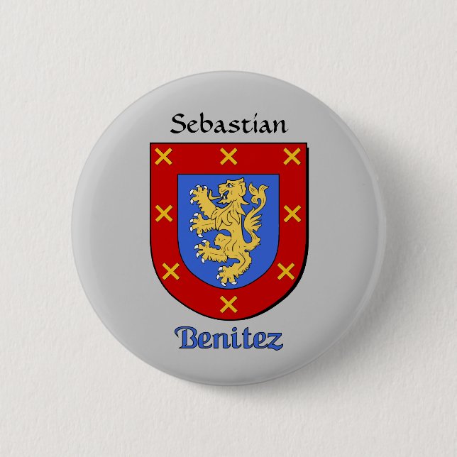Personlig Benitez Historical Shield Knapp (Framsida)