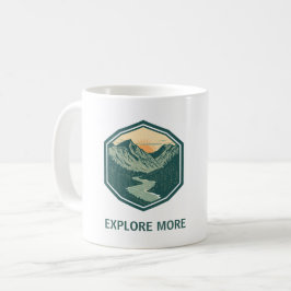 Personlig BergsÄventyr Retro Utomhus Kaffemugg