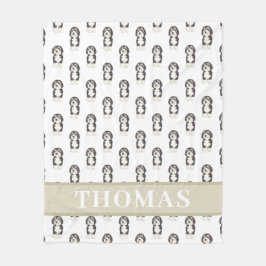 Personlig Bernedoodle Fleecefilt