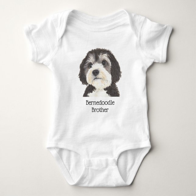 Personlig Bernedoodle T Shirt (Framsida)