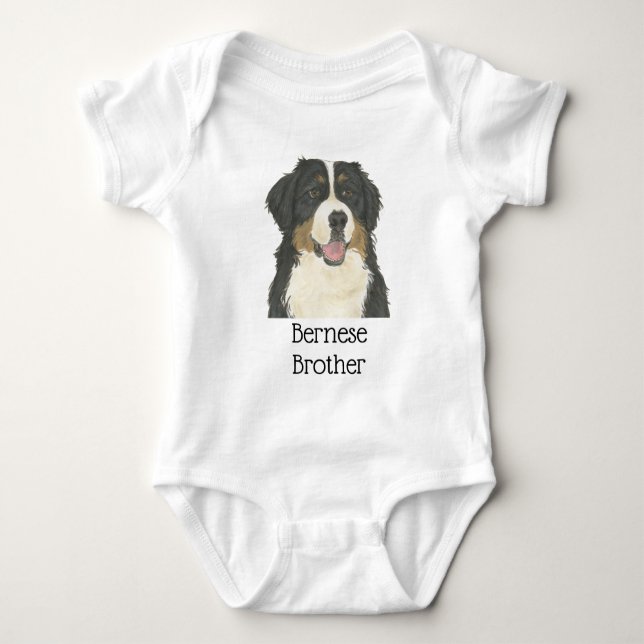 Personlig Berner Sennenhund T Shirt (Framsida)