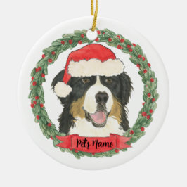 Personlig Bernese Mountain Dog jul Julgransprydnad Keramik