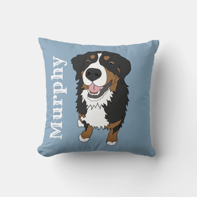 Personlig  Bernese Mountain Dog Kudde (Framsida)