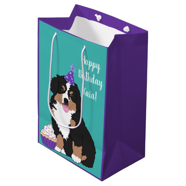 Personlig Bernese Mountain Hund Puppy (Framsidan Vinklad)