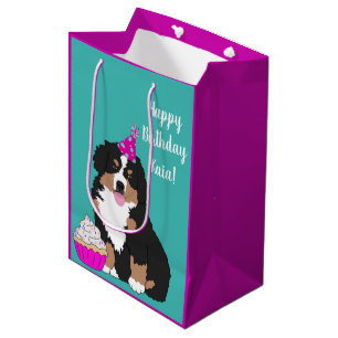 Personlig Bernese Mountain Hund Puppy Medium Gif