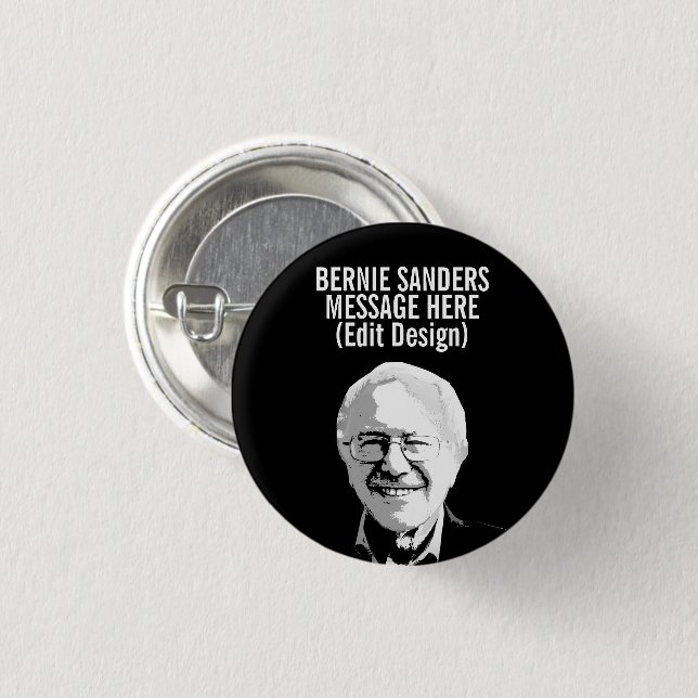 Personlig Bernie Sanders Knapp (Framsida & baksida)