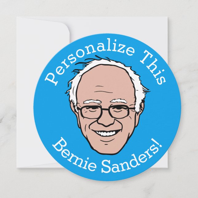 PERSONLIG Bernie Sanders Tecknad Ansikte (Framsida)