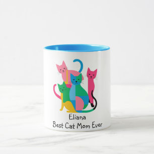 Personlig Best Cat Mamma Alltid Mugg