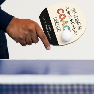 Personlig Best Coach nånsin Fantastisk Coach-gåv Pingisracket