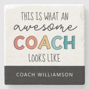 Personlig Best Coach nånsin Fantastisk Coach-gåv Stenunderlägg