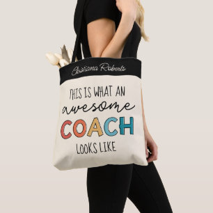 Personlig Best Coach nånsin Fantastisk Coach-gåv Tygkasse