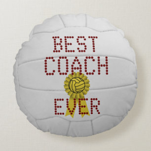 Personlig Best Coach Netball Boll Rund Kudde