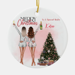 Personlig Best Friend Bestie jul Ornament