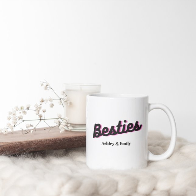 Personlig Best Friend Bestie Kaffemugg (Skapare uppladdad)