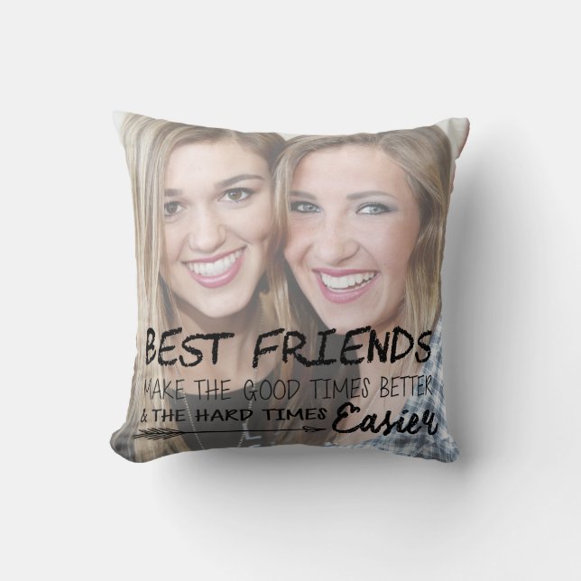 Personlig Best Friend Photo BFF Besties Lila Kudde (Framsida)