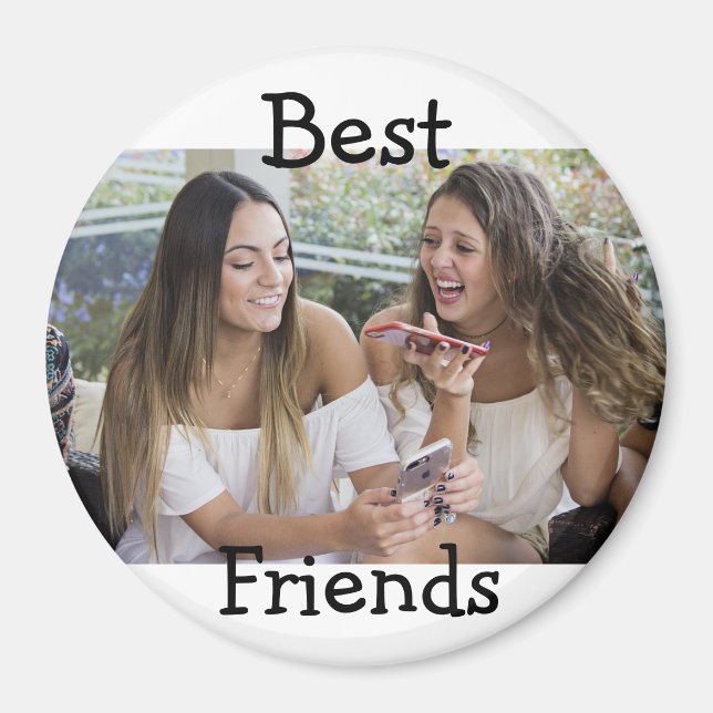 Personlig Best Friends Photo Magnet (Framsidan)