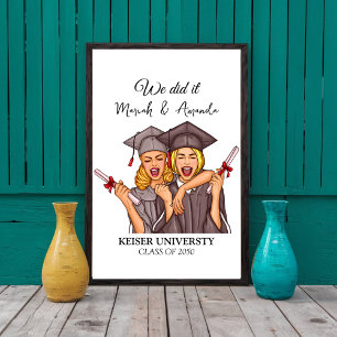 Personlig best Friends Studenten, Besties grad Poster