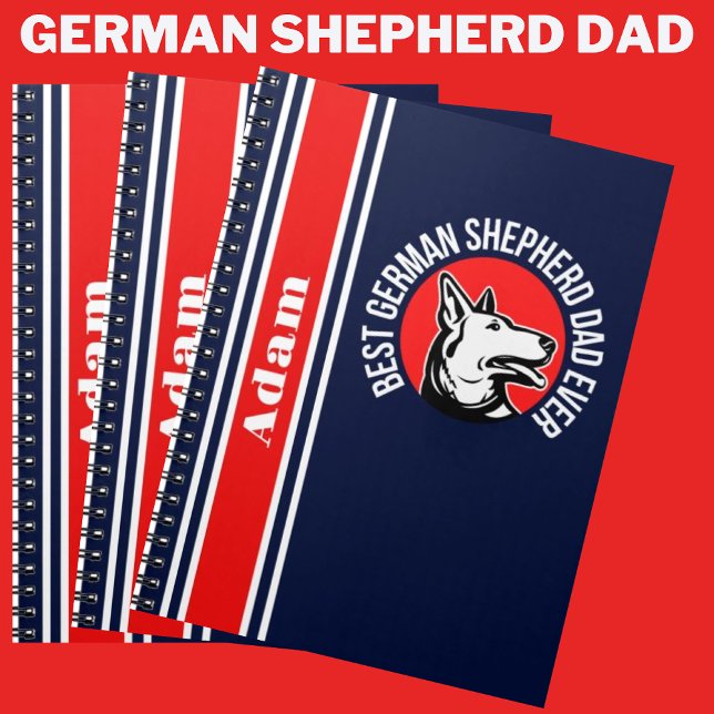 Personlig Best German Shepherd Pappa någonsin Anteckningsbok (Skapare uppladdad)