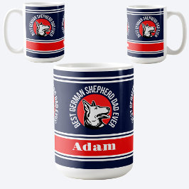 Personlig Best German Shepherd Pappa någonsin Kaffemugg