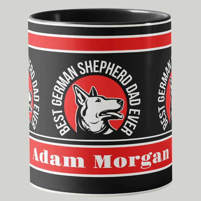 Personlig Best German Shepherd Pappa någonsin Mugg (Skapare uppladdad)