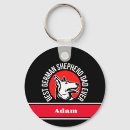 Personlig Best German Shepherd Pappa någonsin Nyckelring