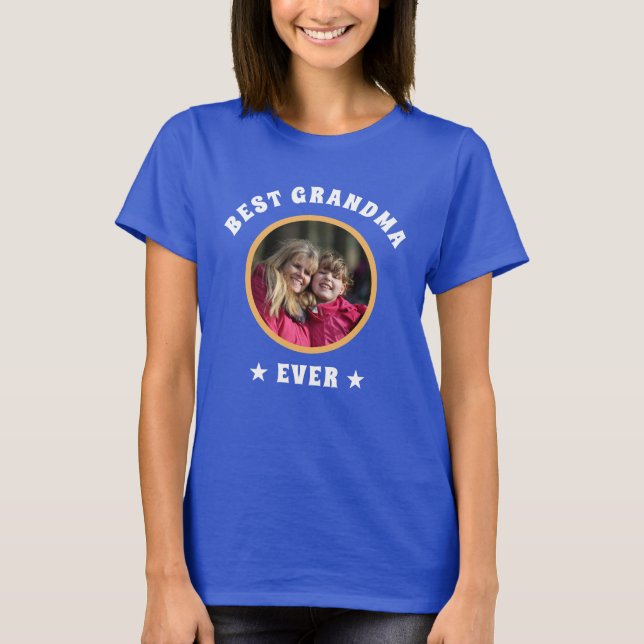 Personlig Best Grandma All Anpassningsbar Family P T Shirt (Framsida)