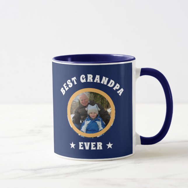 Personlig Best Grandpa All Anpassningsbar Family P Mugg (Höger)
