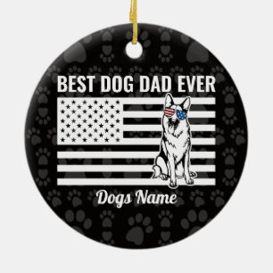 Personlig Best Hund Pappa All German Shepherd Cer Julgransprydnad Keramik