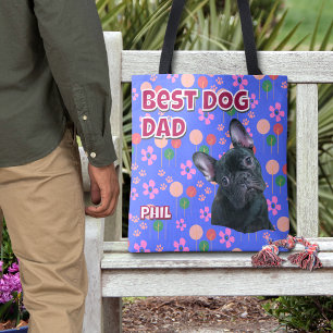 Personlig Best Hund Pappa - Fars dag Pet Photo Tygkasse