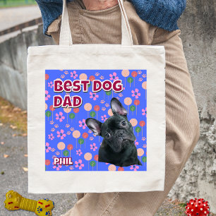Personlig Best Hund Pappa - Fars dag Pet Photo Tygkasse