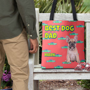 Personlig Best Hund Pappa Gift - Roligt Pet Photo Tygkasse