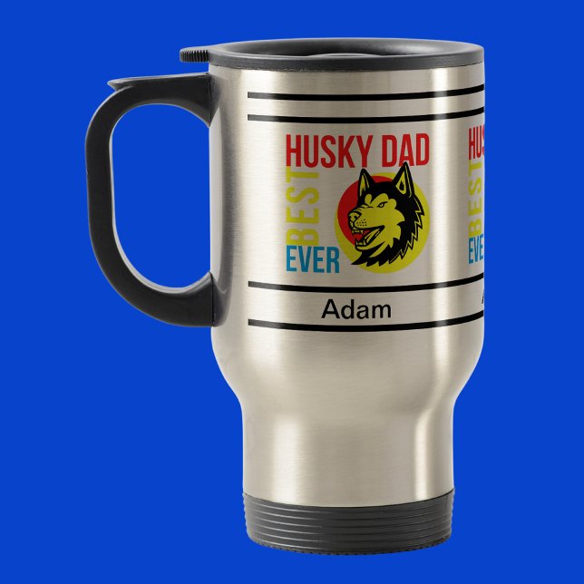 Personlig Best Husky Pappa någonsin, Hund Resemugg (Skapare uppladdad)