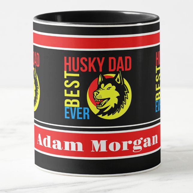 Personlig Best Husky Pappa någonsin Mugg (Skapare uppladdad)