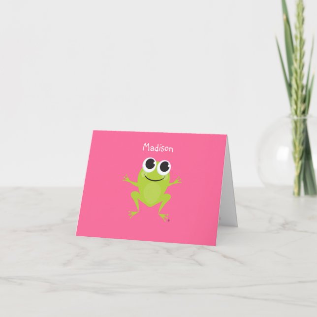 Personlig Best Life FROG Notecard Anteckningskort (Framsida)