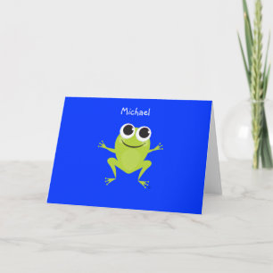 Personlig Best Life FROG Notecard Anteckningskort