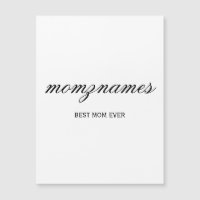 Personlig Best Mamma någonsin Calligraphy Namn