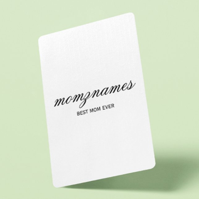 Personlig Best Mamma någonsin Calligraphy Namn Casinokort (Skapare uppladdad)
