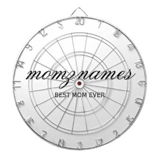 Personlig Best Mamma någonsin Calligraphy Namn Darttavla