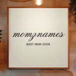 Personlig Best Mamma någonsin Calligraphy Namn Fototryck<br><div class="desc">Fira det speciella mammor i ditt liv med vår Personlig Best Mamma någonsin Calligraphy Namn, perfekt för Mors dag, födelsedagar eller tillfälle för att visa kärlek. Den här eleganten och anpassadet är idealisk för alla mammor - oavsett om de är världens bästa mamma någonsin, hund, mamma, katt mamma eller bonus...</div>