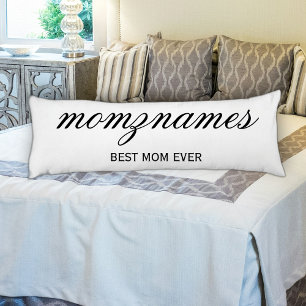 Personlig Best Mamma någonsin Calligraphy Namn Kroppskudde